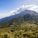 Mount Meru near Arusha in Tanzania. Africa.